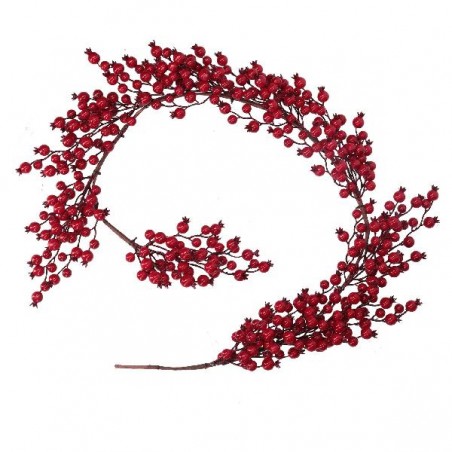 FASCIONE BACCHE ROSSE 180cm [9010106-00.jpg]