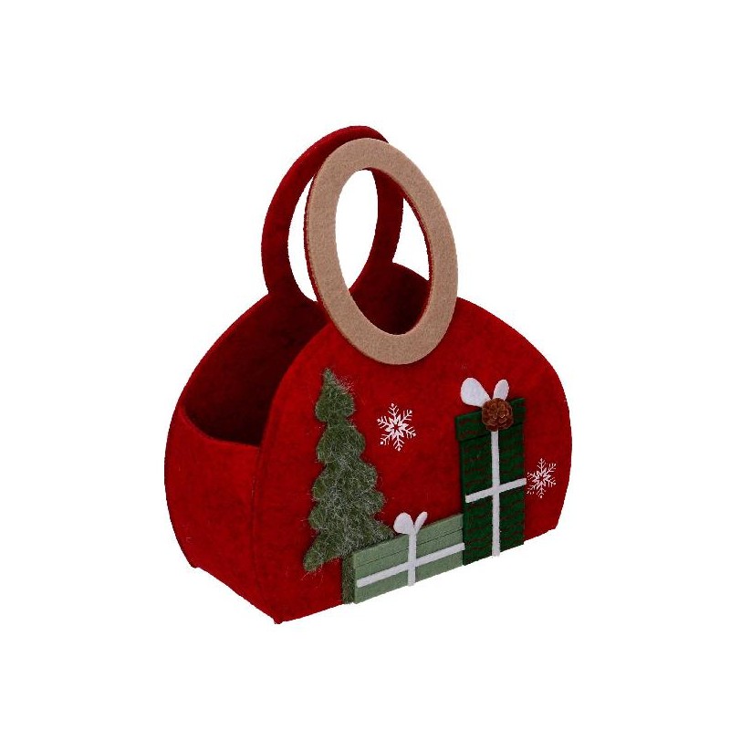 BORSA FELTRO ROSSA cm15x18 REGALI [9010154-00.jpg]