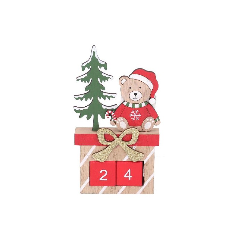 CALENDARIO LEGNO ORSO ROSSO cm10h17 [9015242-00.jpg]