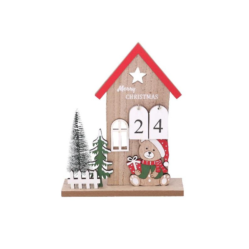CALENDARIO LEGNO GNOMO ROSSO cm18h23 [9015243-00.jpg]
