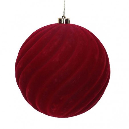SFERA FLOCCATA A RILIEVO BORDEAUX cm20 [9010078-00.jpg]