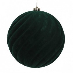 SFERA FLOCCATA A RILIEVO VERDE cm20 [9010079-00.jpg]