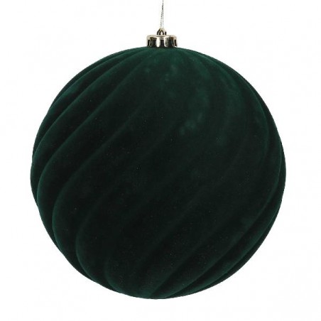 SFERA FLOCCATA A RILIEVO VERDE cm20 [9010079-00.jpg]