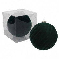 SFERA FLOCCATA A RILIEVO VERDE cm20 [9010079-10.jpg]
