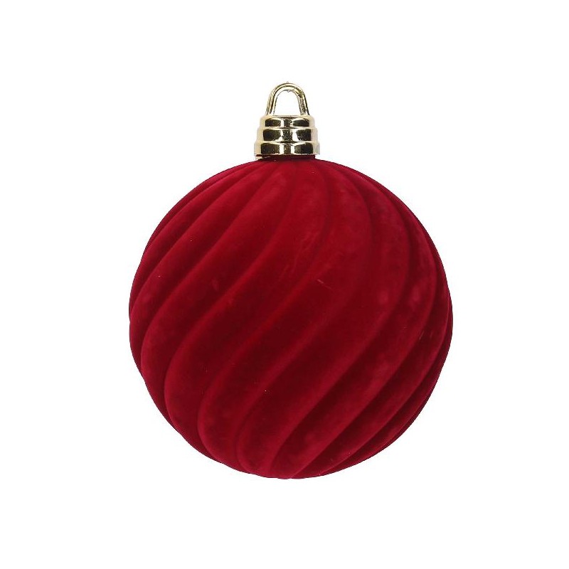 SFERA FLOCCATA A RILIEVO BORDEAUX cm25 [9010080-00.jpg]