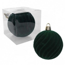 SFERA FLOCCATA A RILIEVO VERDE cm25 [9010081-10.jpg]