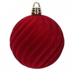 SFERA FLOCCATA A RILIEVO BORDEAUX cm30 [9010082-00.jpg]