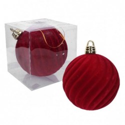 SFERA FLOCCATA A RILIEVO BORDEAUX cm30 [9010082-10.jpg]