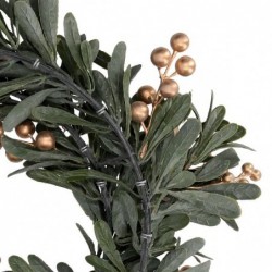 CORONA VISCHIO VERDE BACCHE ORO d36cm [9015132-10.jpg]