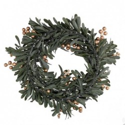 CORONA VISCHIO VERDE BACCHE ORO d36cm [9015132-30.jpg]