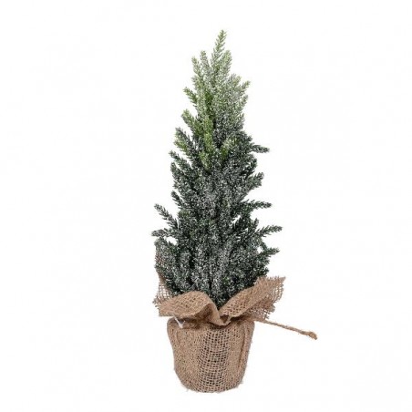 ABETE PICCOLO INNEVATO 40cm BASE JUTA [9010180-00.jpg]