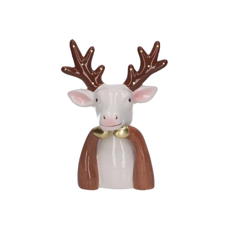 BUSTO RENNA CERAMICA ORO-BIANCO cm14h19 [9010175-00.jpg]