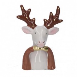 BUSTO RENNA CERAMICA ORO-BIANCO cm10h14 [9010176-00.jpg]