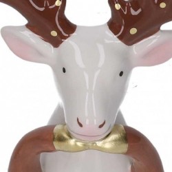 BUSTO RENNA CERAMICA ORO-BIANCO cm10h14 [9010176-30.jpg]