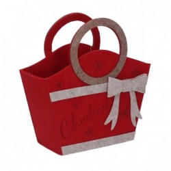 BORSA FELTRO ROSSA cm16x17 FIOCCO [9010156-00.jpg]
