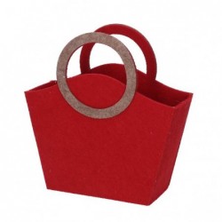 BORSA FELTRO ROSSA cm16x17 FIOCCO [9010156-20.jpg]