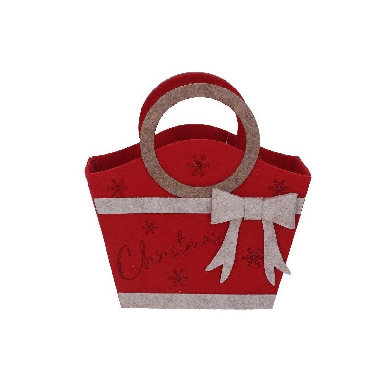 BORSA FELTRO ROSSA cm20x21 FIOCCO [9010157-00.jpg]