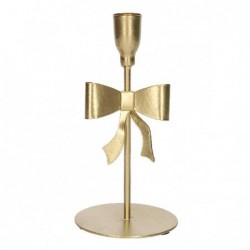 PORTACANDELA METALLO FIOCCO ORO d9h19cm [9015249-00.jpg]