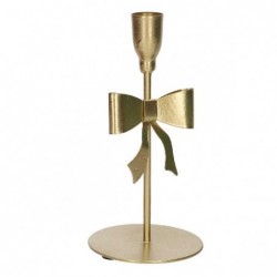 PORTACANDELA METALLO FIOCCO ORO d9h19cm [9015249-10.jpg]
