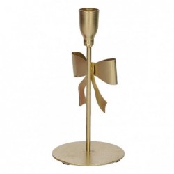 PORTACANDELA METALLO FIOCCO ORO d9h19cm [9015249-20.jpg]