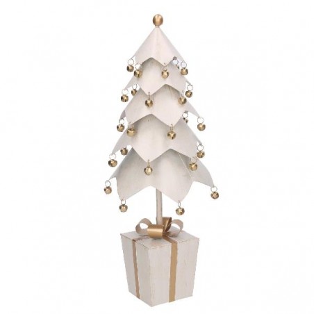 ALBERO METALLO BIANCO cm13h30 CON CAMPANELLE [9015227-00.jpg]