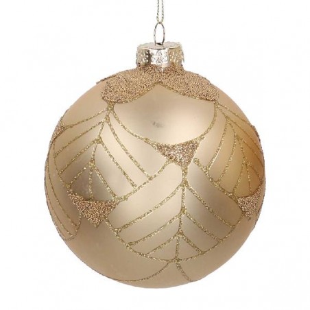 SFERA IN VETRO LAVORATA ORO d10cm [9010084-00.jpg]