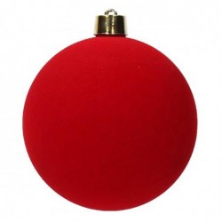 SFERA FLOCCATA ROSSA cm20 [9010075-00.jpg]