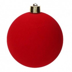 SFERA FLOCCATA ROSSA cm25 [9010077-00.jpg]