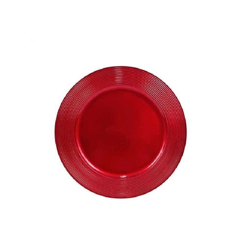 SOTTOPIATTO d33cm RIGIDO ROSSO [9015423-00.jpg]