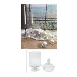 VASO POTICHE IN VETRO d12h26cm TRASPARENTE CON COPERCHIO [0146031-10.jpg]
