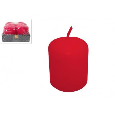 CF 4 CANDELE ROSSE d4h5cm [0710086-00.jpg]