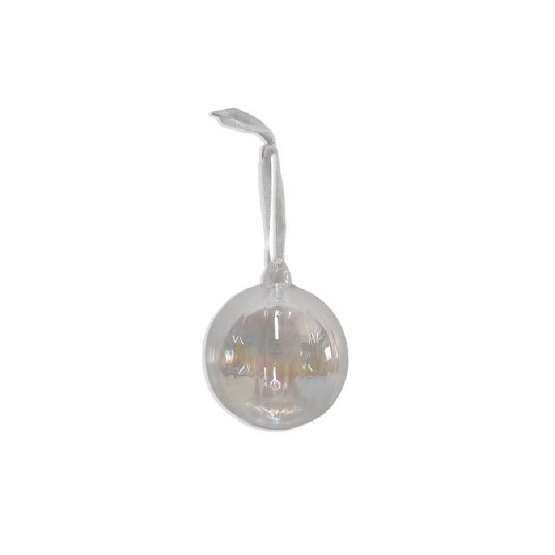 SFERA VETRO IRIDESCENTE d10cm TRASPARENTE [9011174-00.jpg]