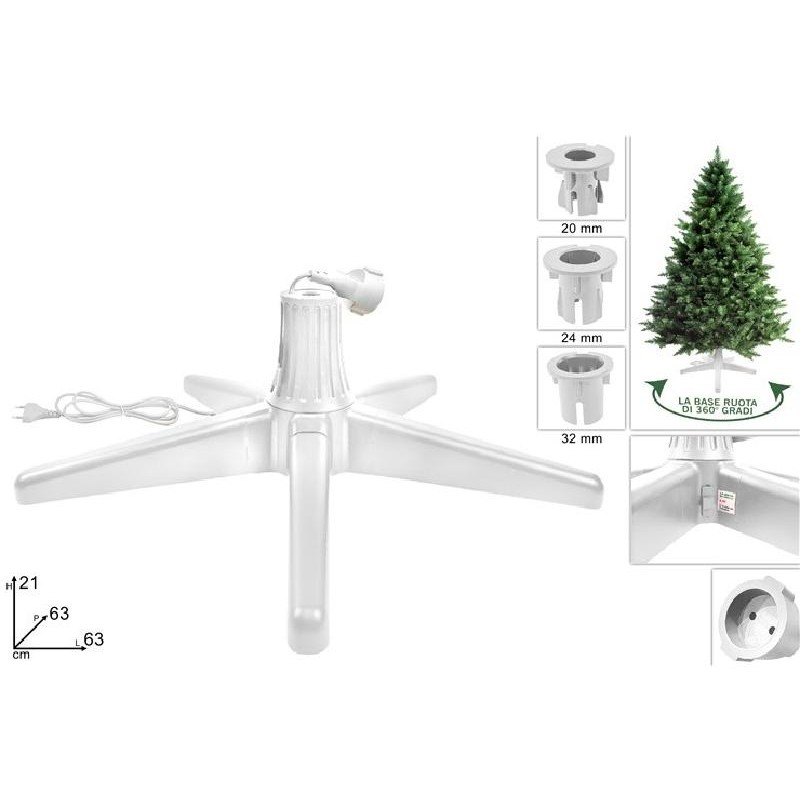 BASE PER ALBERO DI NATALE ROTANTE A 360 GRADI , SI ADATTA A TUTTI I TIPI DI ALBERO [9010198-00.jpg]