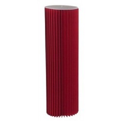 CILNDRO IN CARTA ROSSO d30h100cm CON VASSOIO  TRASPARENTE. RICHIUDIBILE [9010207-00.jpg]