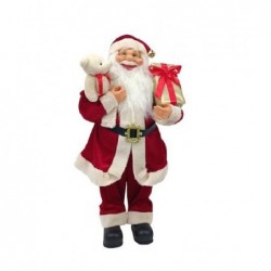 BABBO NATALE ROSSO CON ORSETTO h60cm [9010193-00.jpg]