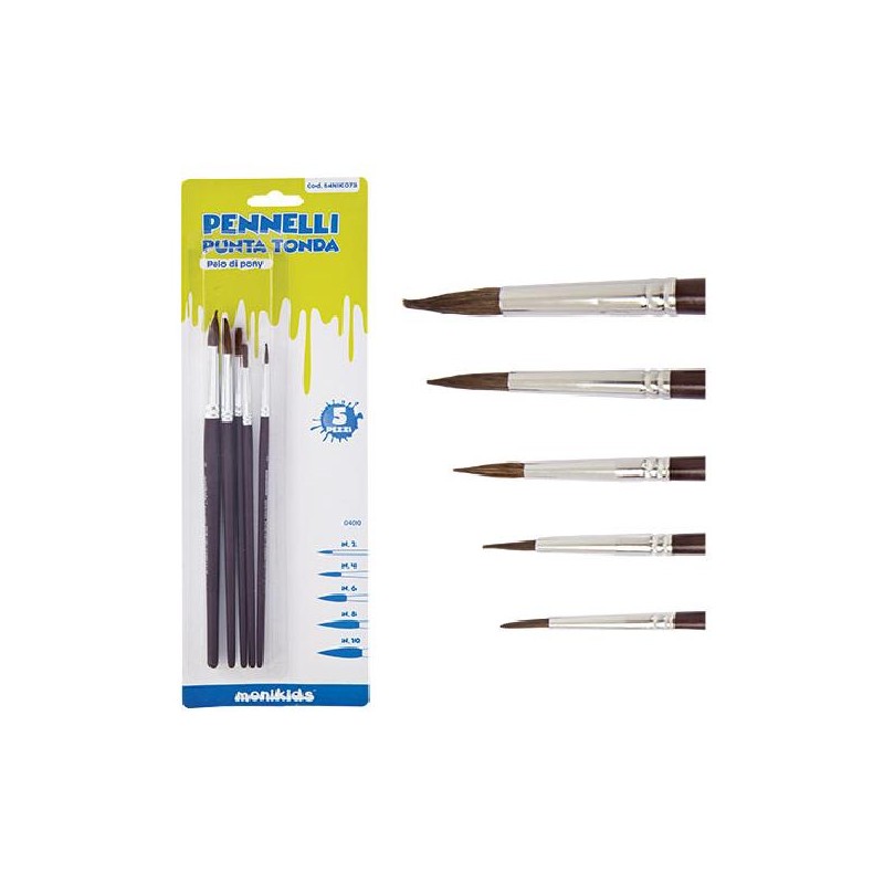 PENNELLI PELO PONY 5pz Ass.in BLISTER [8123002-00.jpg]