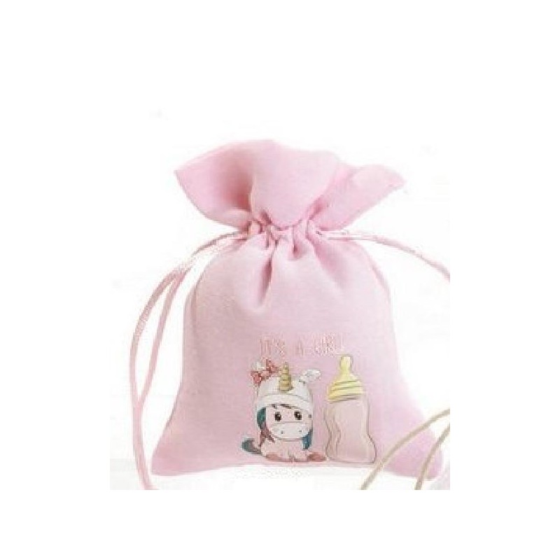 ---SACCHETTO UNICORNO ROSA 13cm [0141205-00.jpg]