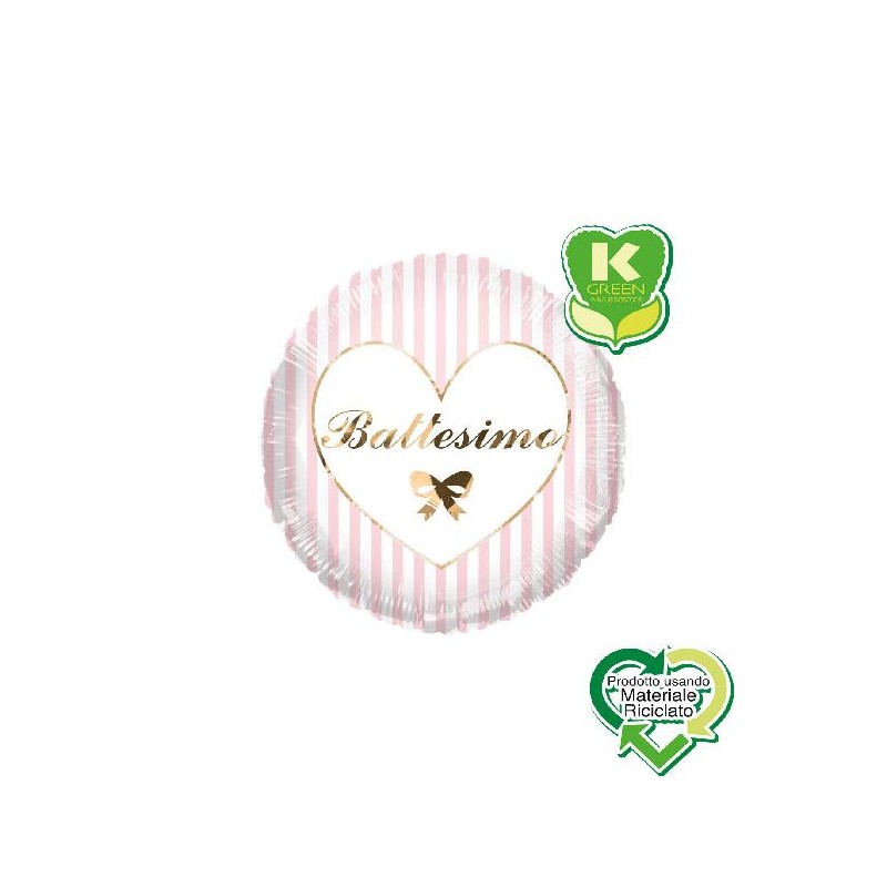 FOIL BATTESIMO DOTS 23cm ROSA [8413093-00.jpg]