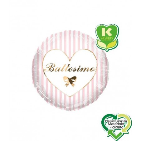 FOIL BATTESIMO DOTS 23cm ROSA [8413093-00.jpg]