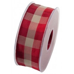 NASTRO SCACCHI mm40x20mt ROSSO/PANNA [2706783-00.jpg]