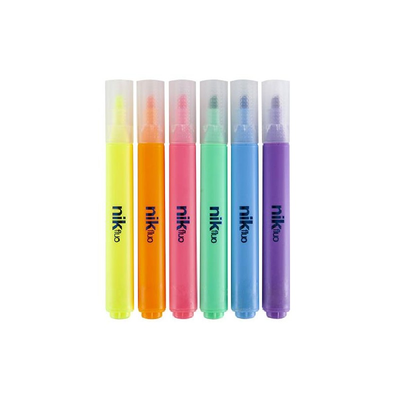 EVIDENZIATORI NIK TRIA 6pz FLUO [1230508-00.jpg]