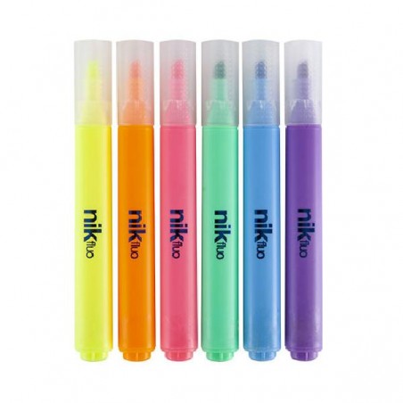 EVIDENZIATORI NIK TRIA 6pz FLUO [1230508-00.jpg]