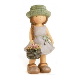 ---BIMBA C/CAPPELLO E CESTINO 17cm [0141256-00.jpg]