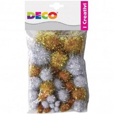 PON PON METAL ORO-ARGENTO-40pz [8190109-00.jpg]