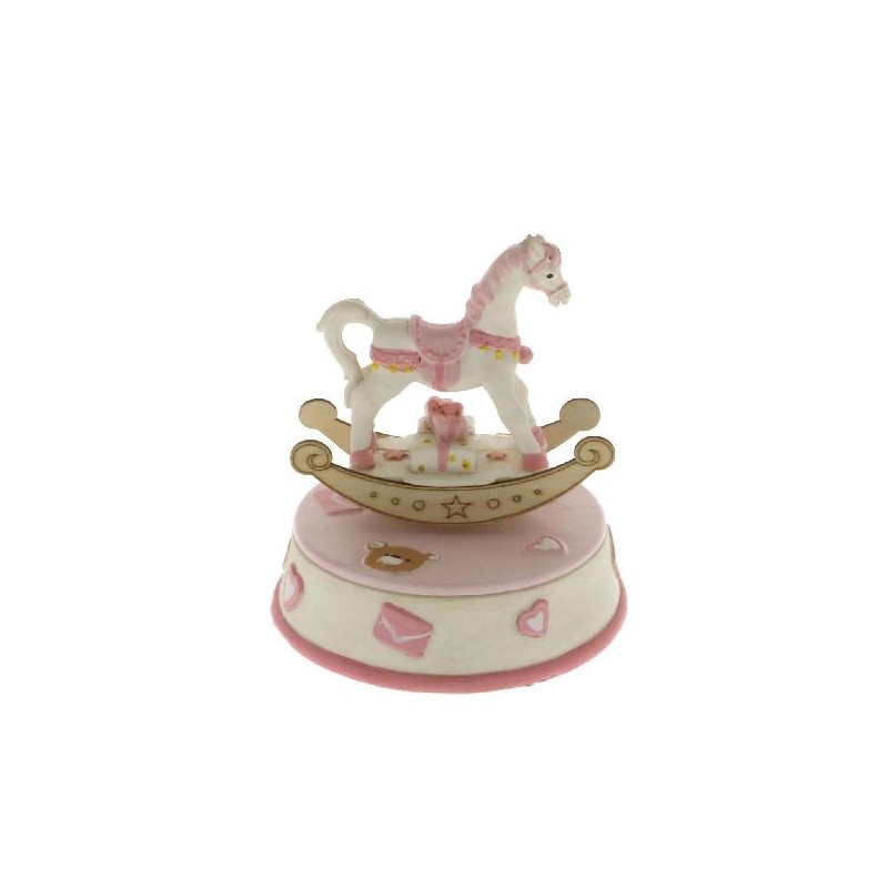 CARILLON CAVALLOdondolo ROSA 13cm [0141517-00.jpg]