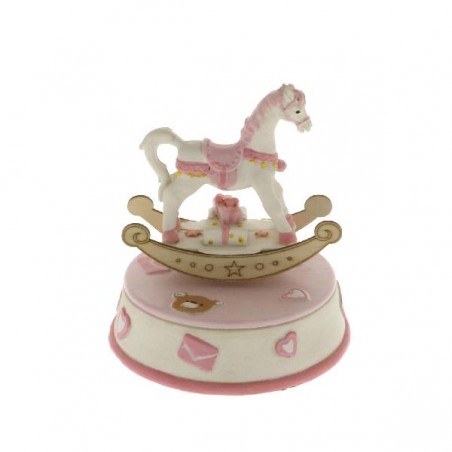 CARILLON CAVALLOdondolo ROSA 13cm [0141517-00.jpg]