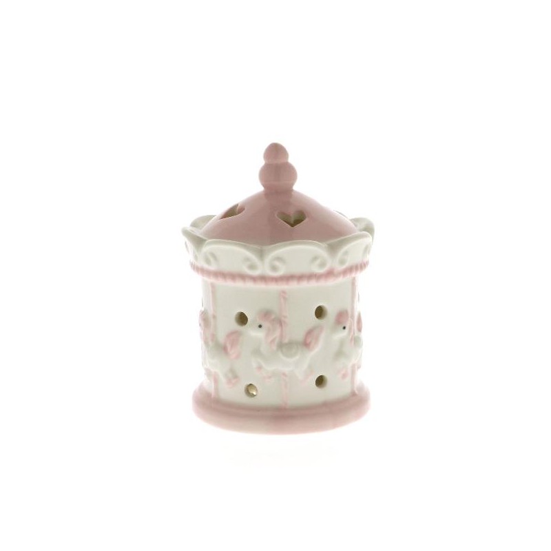 GIOSTRA CERAMICA ROSA C/LED 11cm [0141523-00.jpg]