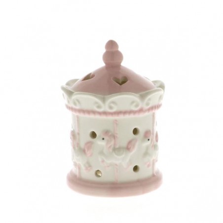 GIOSTRA CERAMICA ROSA C/LED 11cm [0141523-00.jpg]