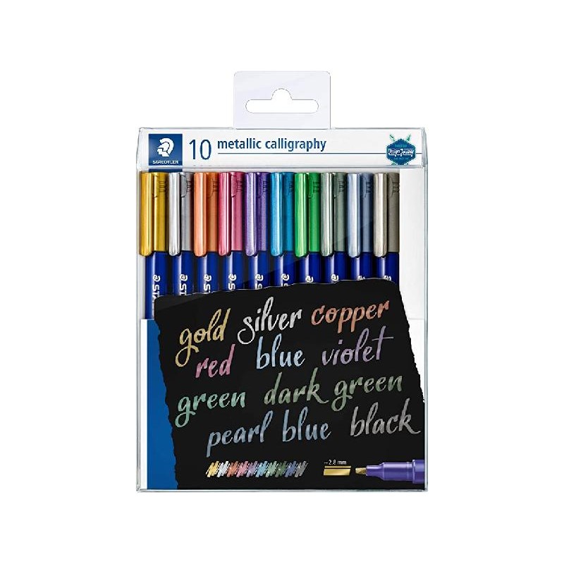 STAEDTLER CALLIGRAPHY METALLIC 10pz [8079209-00.jpg]