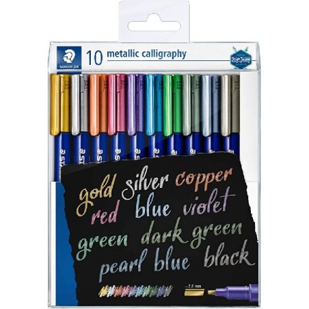 STAEDTLER CALLIGRAPHY METALLIC 10pz [8079209-00.jpg]